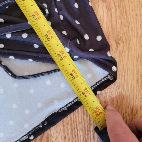 NWT Pretty Little Thing Polka Dot Ruched Front Long Sleeve Bodycon Dress 8 - Picture 10 of 13